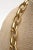 Gold Vintage Givenchy Brass Chain and Link Necklace With Turquoise Glass Pendant Medallion For Sale - Image 8 of 8