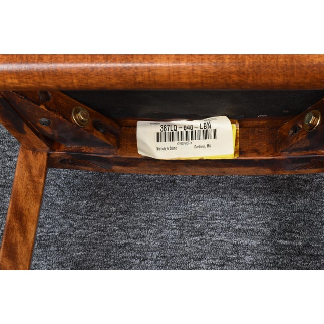 Nichols & Stone Country Manor Leather Bar Stools a Pair Chairish