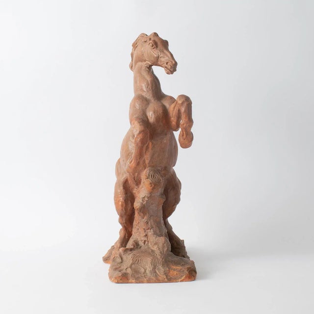 Maurice Waucquez, Rearing Horse, 1930s, Earthenware For Sale - Image 12 of 13