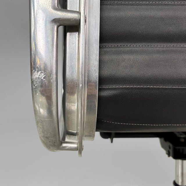 Modern Italian Leather Office Chairs by Charles and Ray Eames for ICF, 1970s, Set of 2 For Sale - Image 18 of 18