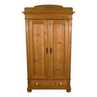 Pine Wardrobe, Eastern Country, 1900s For Sale
