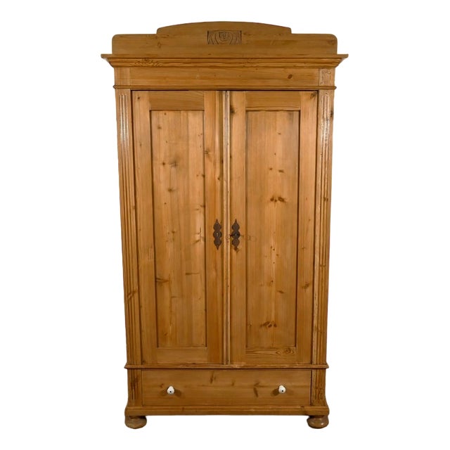 Pine Wardrobe, Eastern Country, 1900s For Sale