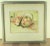Vintage wash study of a still-life of fruit baskets. Happy little artwork by the artists and given to a friend with a very...