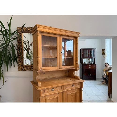 Antique Gründerzeit Kitchen Cupboard in Softwood, 1890s For Sale - Image 9 of 17