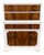 Vintage Bookmatched Flame Mahogany Tall Chest Dresser, Painted White With Brass Hardware For Sale