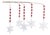 Beaded Snowflake Drop Spray (Set of 2) For Sale