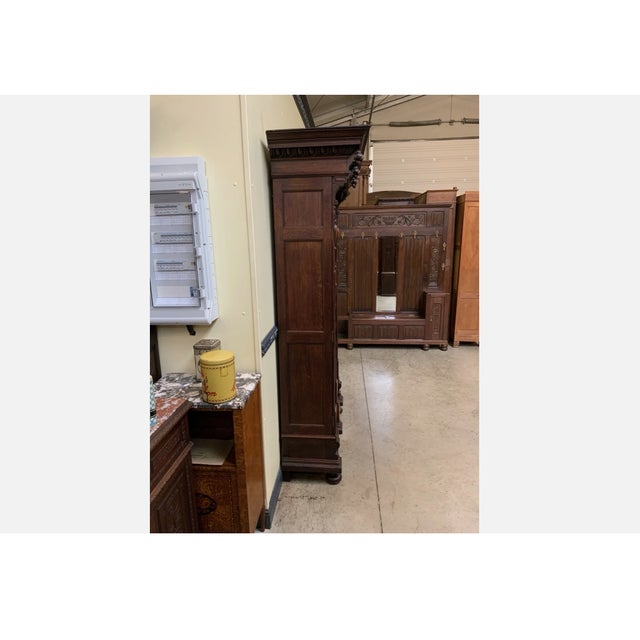 Brown Antique Archive Cabinet, 1880 For Sale - Image 8 of 11