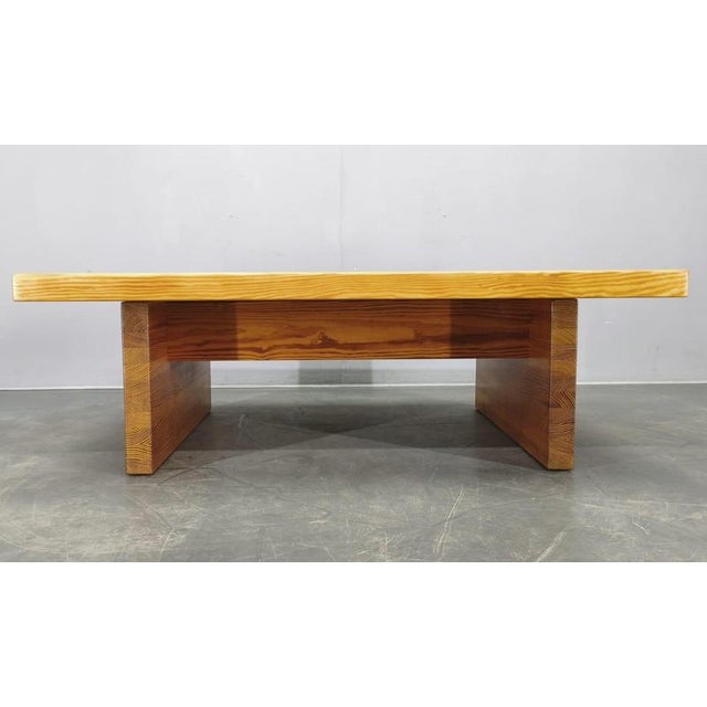 Vintage Scandinavian Pine Coffee Table, 1960s For Sale - Image 11 of 13