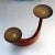 Danish Curved Teak Candleholder for Two Candles, 1960s, in Very Good conditions. Designed 1960 to 1969