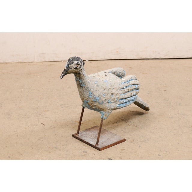 Mid 20th Century Spanish Peacock Lawn Ornament For Sale In Atlanta - Image 6 of 12