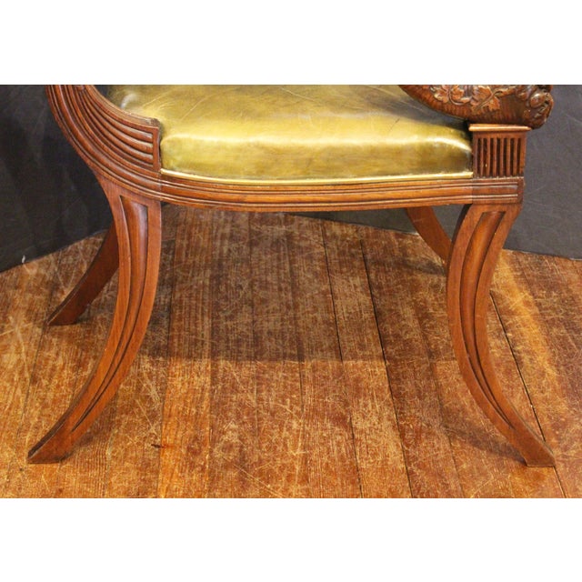 Brown Circa 1815 Scottish Regency Period Desk or Library Chair For Sale - Image 8 of 13
