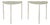 White Side Tables, 1980s, Set of 2 For Sale