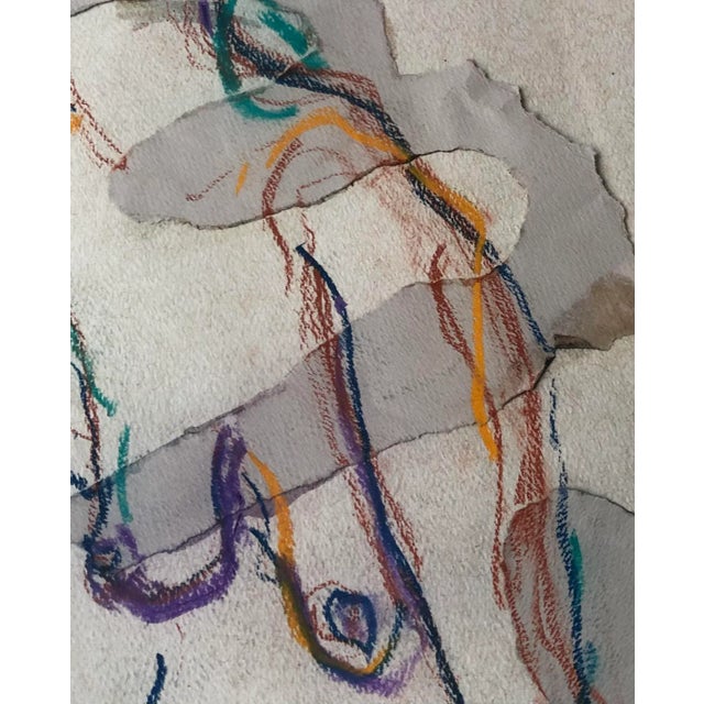 Abstract Abstract Nude Pastel Mixed Media Art For Sale - Image 3 of 9