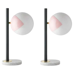 Pink Dimmable Table Lamps by Magic Circus Editions, Set of 2