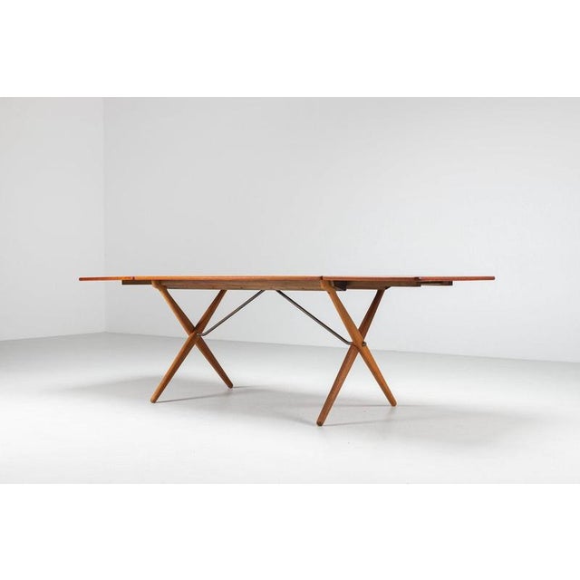 Model AT-309 Dining Table in Teak by Hans Wegner for Andreas Tuck, Denmark, 1952 For Sale - Image 12 of 18