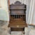English Antique Oak Carved Bureau Secretaire Bookcase For Sale - Image 4 of 12