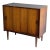 Vintage Danish Rosewood Cabinet - Mid Century Modern Sliding Door Credenza 1960s For Sale