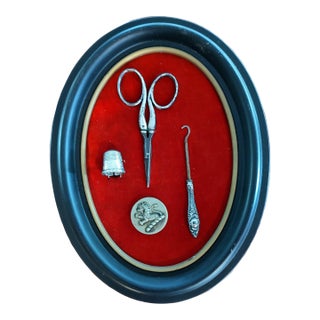 Antique Sterling Sewing Kit For Sale