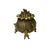 Elevate your home decor with this exquisite vintage bronze metal treasure bag ding shape incense burner. This unique...