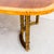 Wood Restored 1970s Burl & Brass Mastercraft Dining Table With Two Leaves, Attributed For Sale - Image 7 of 13