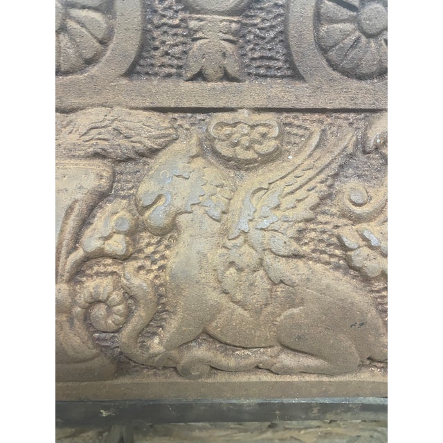 Stunning Late 18th Century 30.5" X 30" Decorative Cast Iron Fireplace Surround and Insert For Sale - Image 14 of 16
