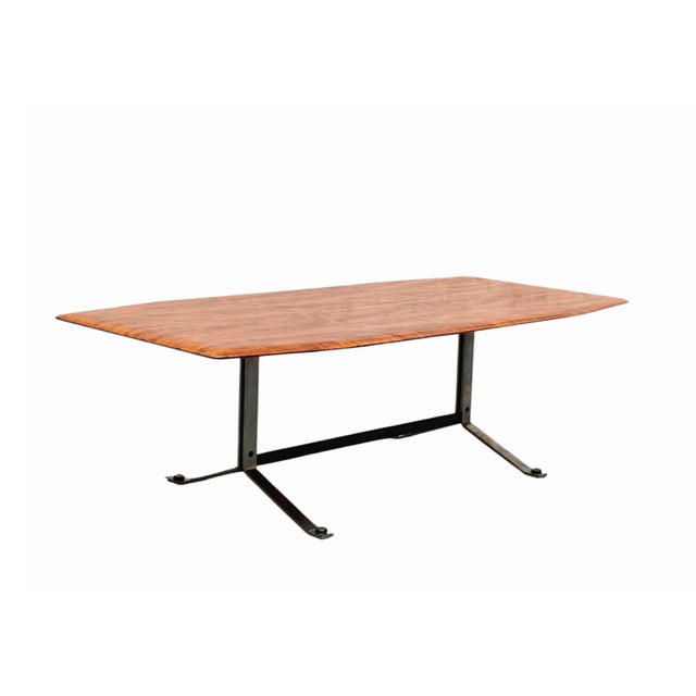 Coffee Table with Contoured Top and Metal Frame, Italy, 1960s For Sale - Image 10 of 10