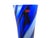 Black Italian Blue Handmade Glass Vase by Lino, 1980s For Sale - Image 8 of 10