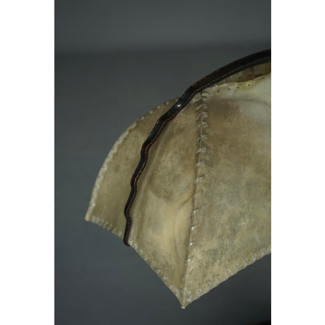 Amsterdam School Metal and Parchment Desk Lamp, 1920s For Sale - Image 15 of 18