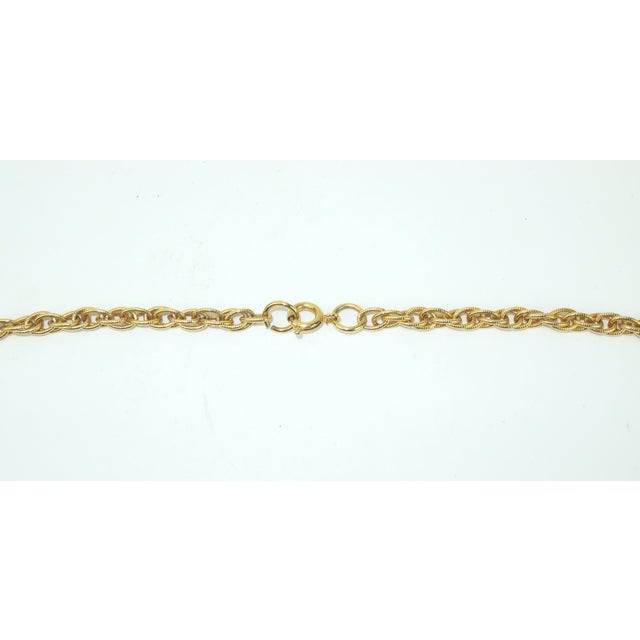 Metal Articulated Fish Pendant Rope Chain Necklace, 1960's For Sale - Image 7 of 10