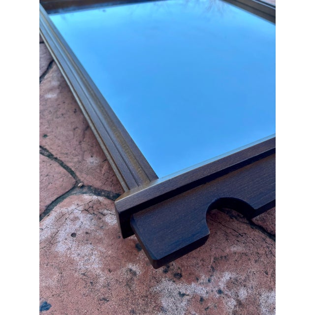 Brown Spanish Castilian Wooden Mirror, Early 20th Century For Sale - Image 8 of 9