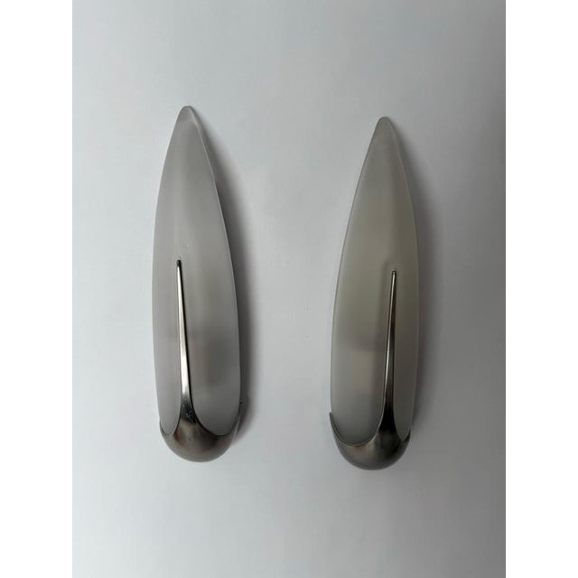 Glass Sconces with Metal Bases from Kolarz Leuchten, 1980s, Set of 2 For Sale - Image 4 of 16