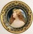 19th C Austrian Royal Vienna Hand Painted Porcelain Portrait Plate For Sale - Image 11 of 11