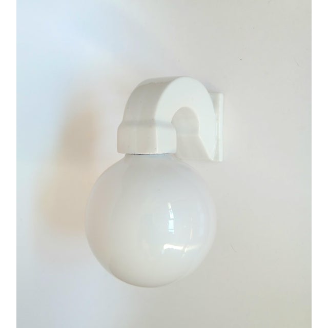 Art Deco Porcelain Bathroom Wall Light, 1930s For Sale - Image 3 of 7