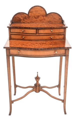 Antique George III Inlaid Satin Wood Desk, 1790