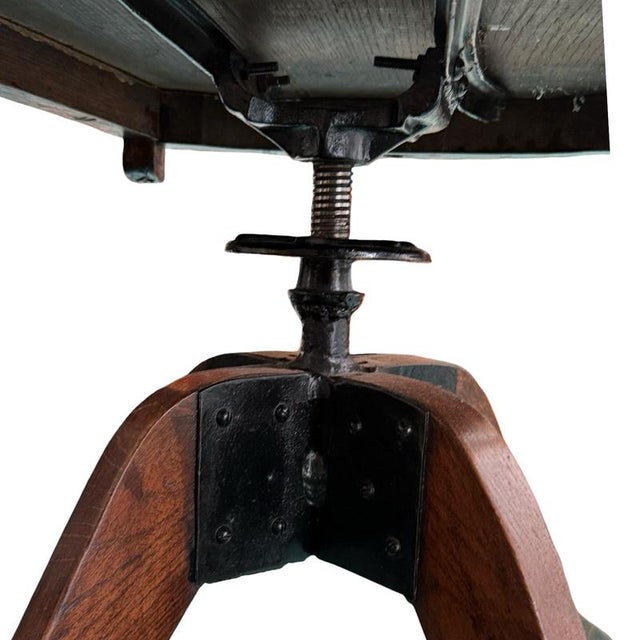 Bentwood Captains Chair with Swiveling Base For Sale - Image 3 of 9