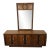 Mid Century Modern Lowboy Dresser With Mirror For Sale