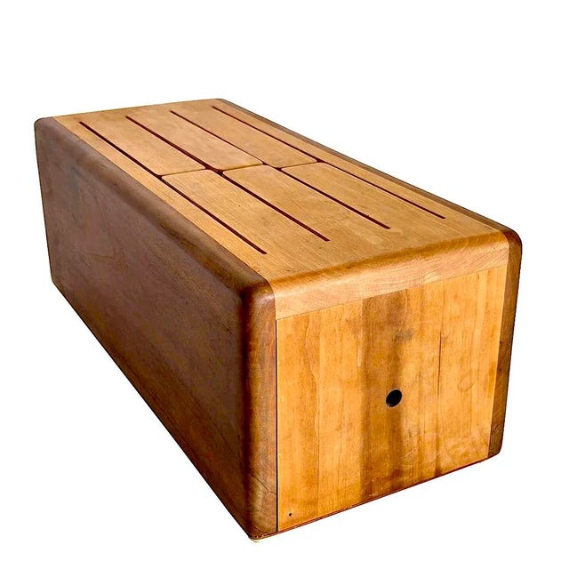 1980s Vintage Hand Crafted Wood Slit/Tongue Drum For Sale - Image 5 of 13