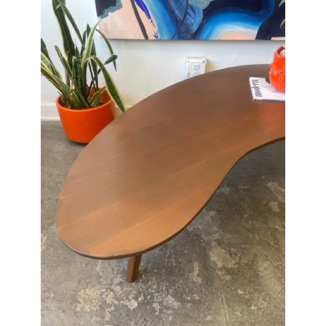 Brown Vintage Style Amoeba Coffee Table For Sale - Image 8 of 10