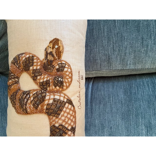Crotalus molossus is the black-tailed rattlesnake. That the maker chose to name this pillow with its full taxonomic...