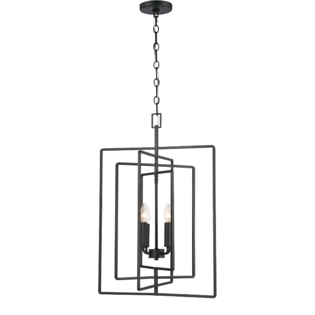 Dalton 4-Light Geometric Pendant For Sale