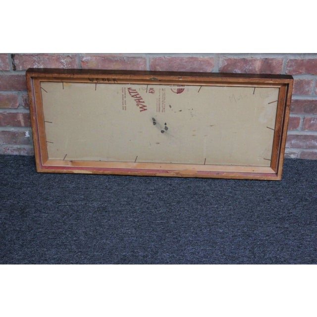 Impressionist Landscape Gouache on Canvas by Martin Weber For Sale - Image 12 of 12