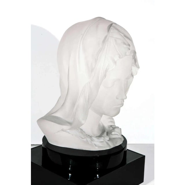 Madonna De La Pieta Acrylic Sculpture For Sale - Image 4 of 10