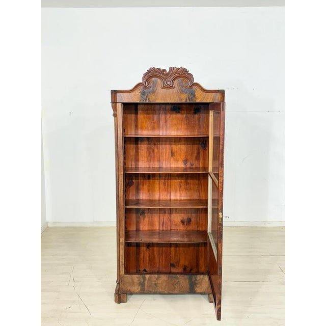 We are offering this beautiful antique Louis Philippe display cabinet for sale. Made around 1880, this cabinet exudes the...