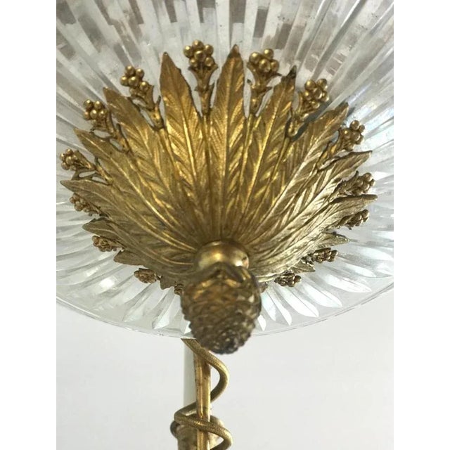 Empire Gilt Bronze and Cut Crystal Chandelier, 1815 For Sale - Image 5 of 11