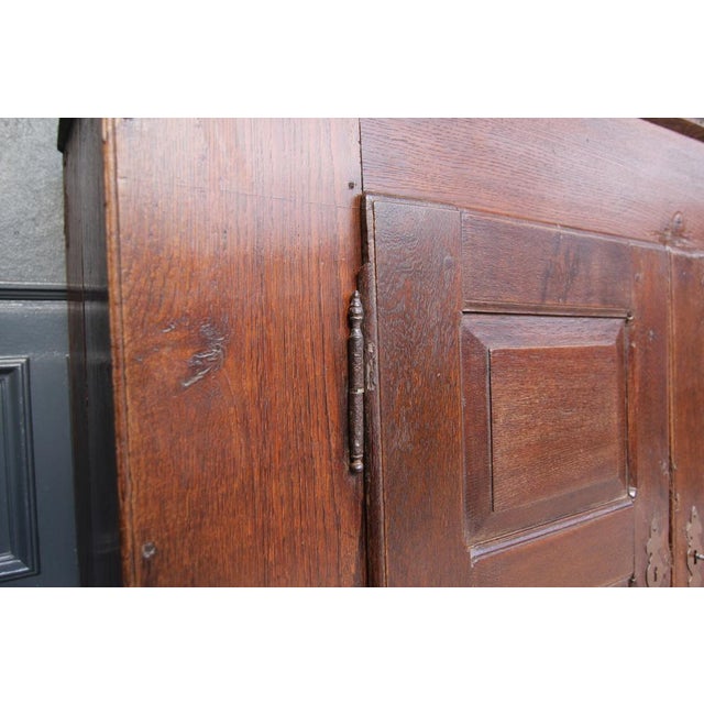 Rustic Primitive Oak Cupboard, 1800s For Sale - Image 14 of 18