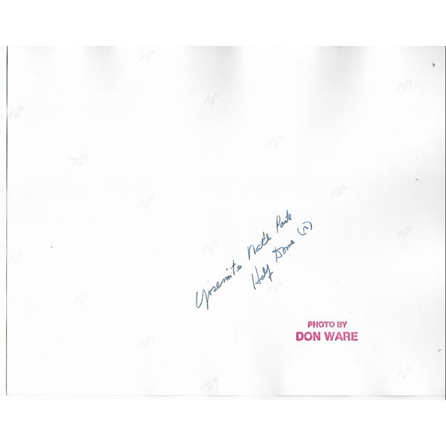 1970s black and white photo by Don Coleman Ware (1921-2006) of Half Dome in the mountains of Yosemite National Park in CA....