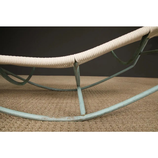 Walter Lamb for Brown Jordan Bronze 'Waikiki' Rocking Chaise Lounge, Circa 1960s For Sale - Image 12 of 18