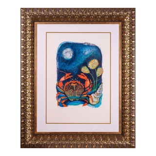 Judith Bledsoe Cancer Signed Contemporary Modern Lithograph Framed 2000s For Sale