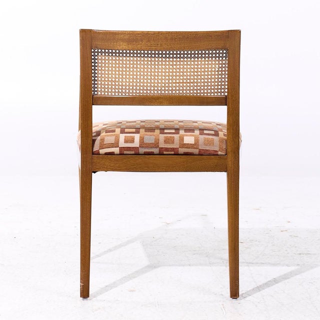Harvey Probber Mid Century Bleached Mahogany and Cane Dining Chairs - Set of 6 For Sale - Image 10 of 11