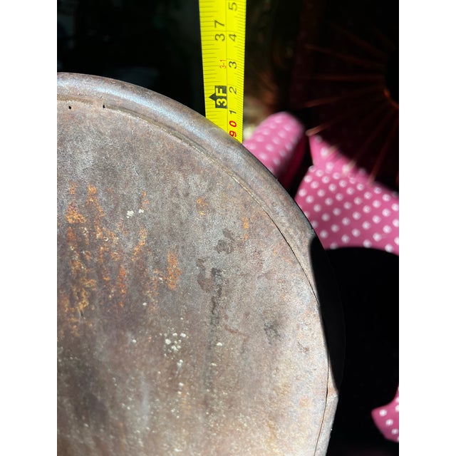 Vintage Geometric Abstract Metal Chair in the Style of Oswald H For Sale - Image 11 of 12